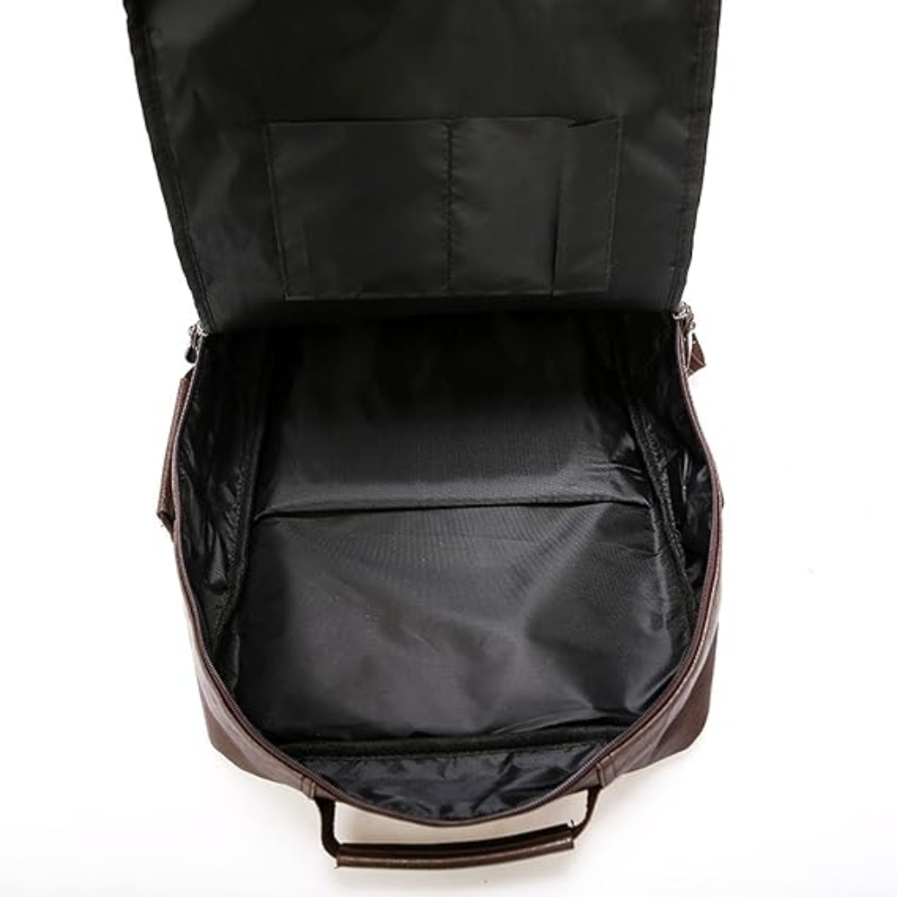 Sac à Dos Homme en Similicuir pour Ordinateur Portable | Moderne, Élégant