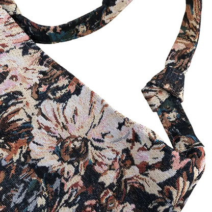 Sac Cabas Épaule en Toile Fleurie | Sac à Main Léger, Spacieux