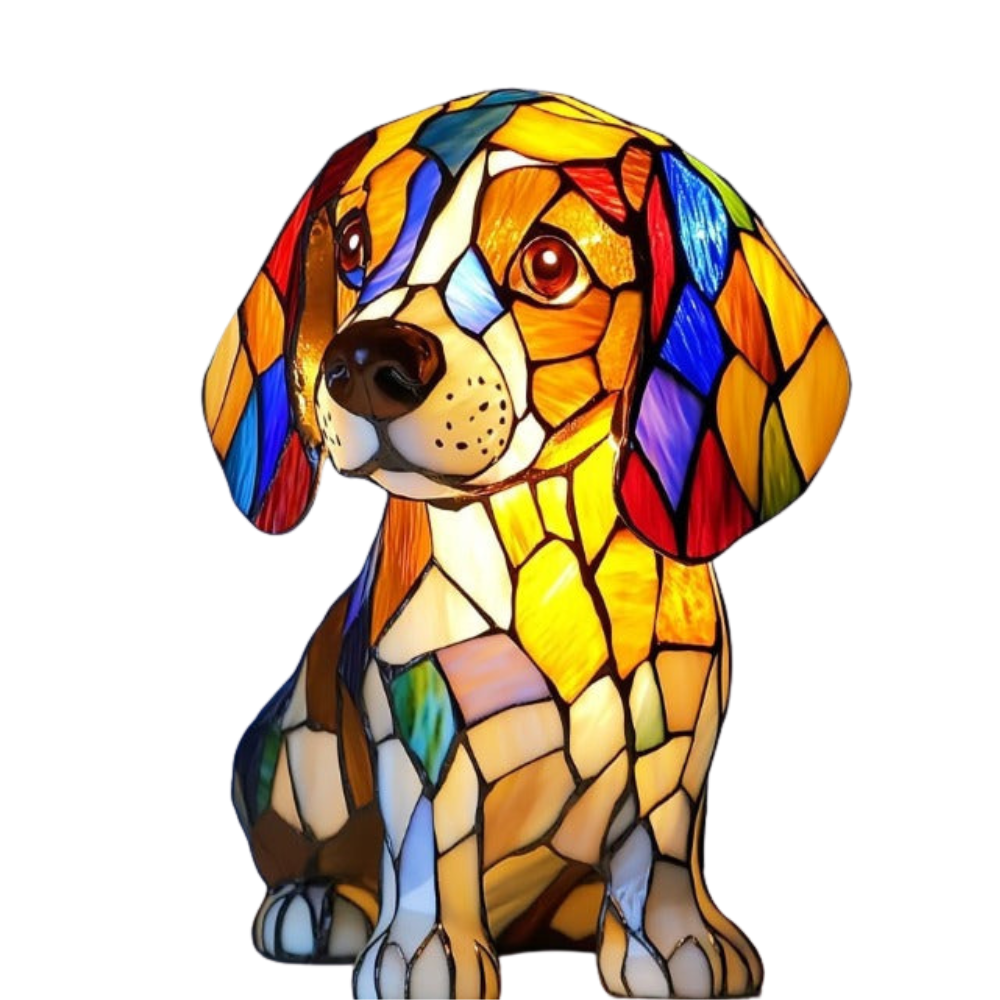 Lampe Souvenir Chien LED – Lumière Apaisante et Design Émotionnel