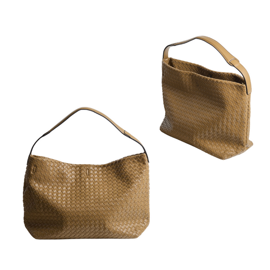 Sac Cabas en Similicuir Tressé | Sac à Main Élégant Quotidien