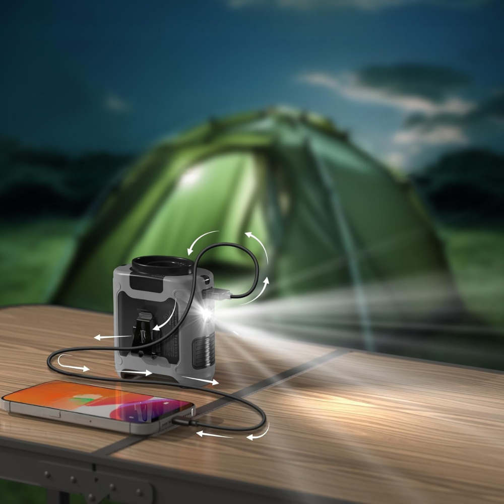 Ventilateur Taille avec LED et Batterie Externe | Refroidissement Mains Libres