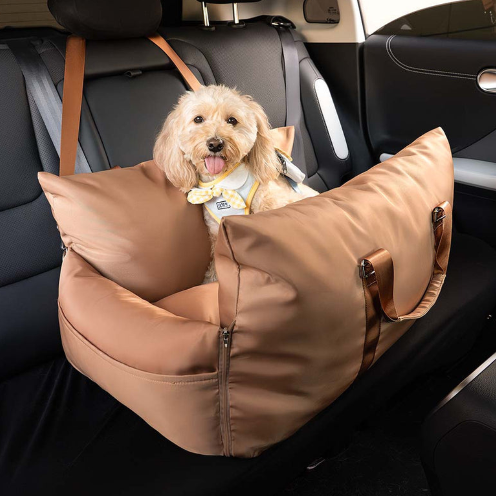 Siège Auto pour Chien de Luxe | Sûr et Confortable
