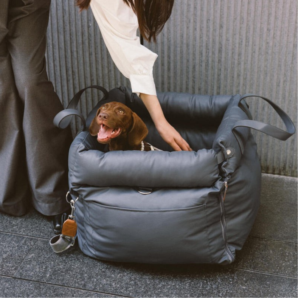 Siège Auto pour Animaux en Similicuir | Voyage Sûr et Élégant