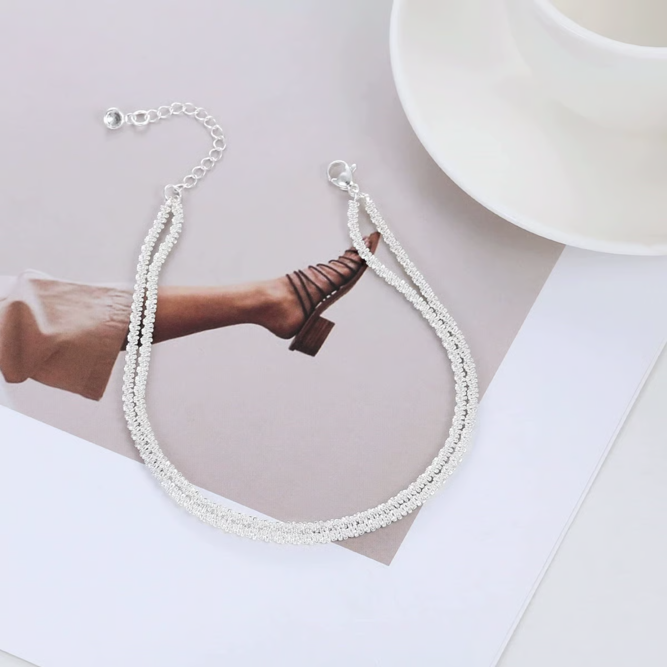 Bijou de Cheville Femme Argent | Look Bohème & Plage