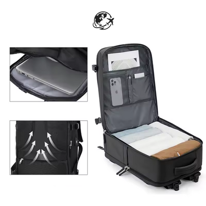 Sac à dos Avion Vert Pastel | Voyage léger et grande capacité