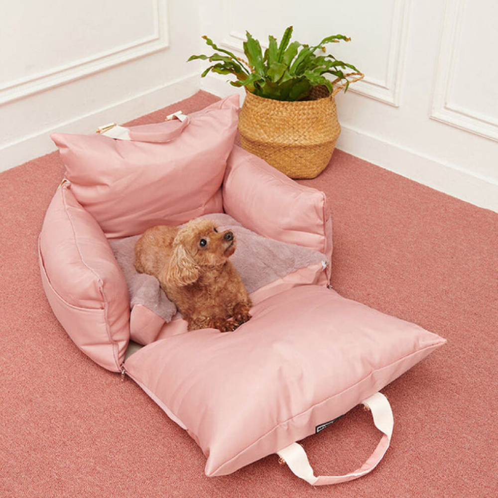 Siège Auto pour Chien de Luxe | Sûr et Confortable