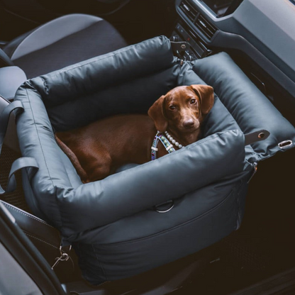 Siège Auto pour Animaux en Similicuir | Voyage Sûr et Élégant