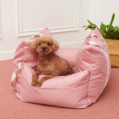 Siège Auto pour Chien de Luxe | Sûr et Confortable