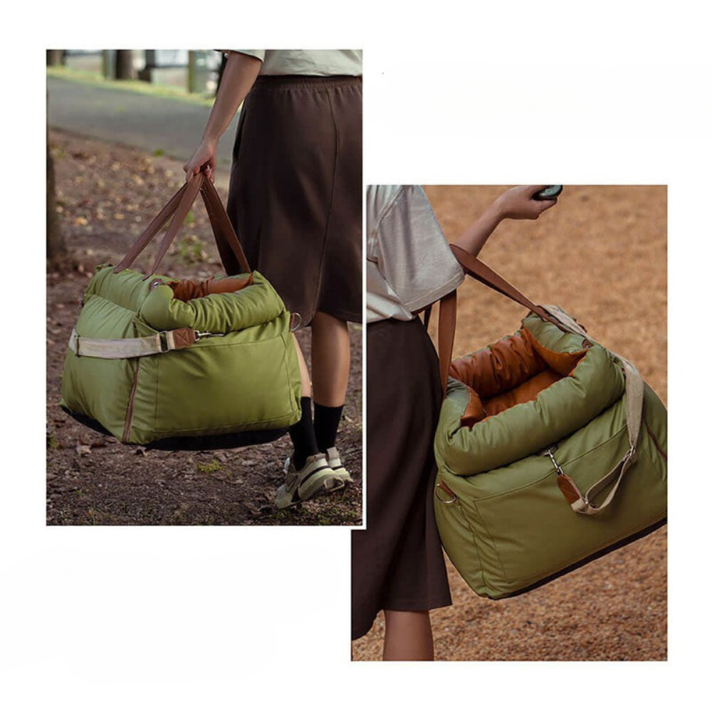 Siège Auto pour Animaux en Similicuir | Voyage Sûr et Élégant