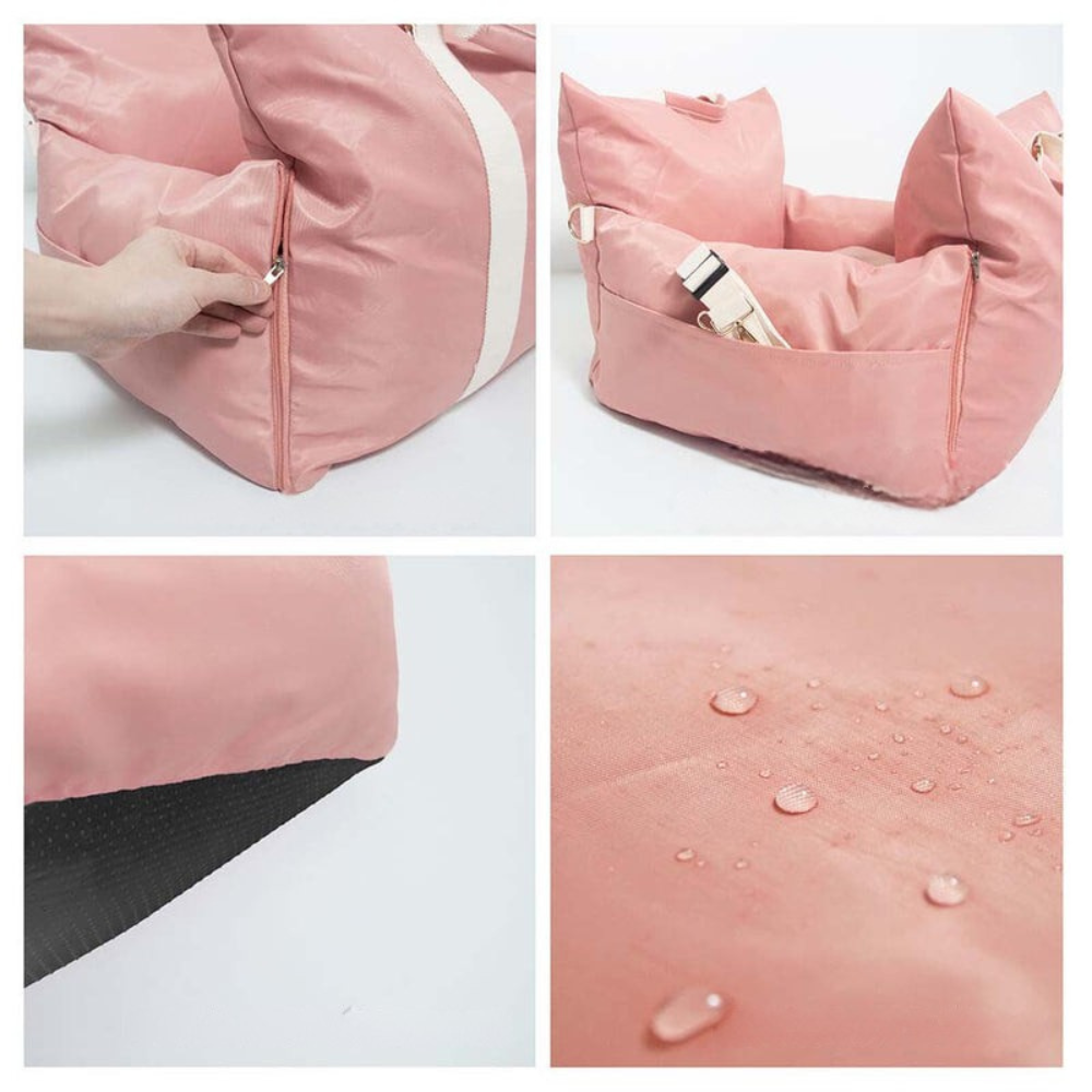 Siège Auto pour Chien de Luxe | Sûr et Confortable