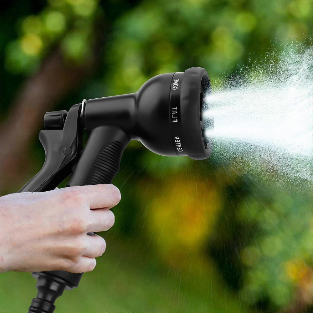 Tuyau d’Arrosage Extensible 30 mètres avec Buse Multifonction | Léger, Anti-Emmêlement