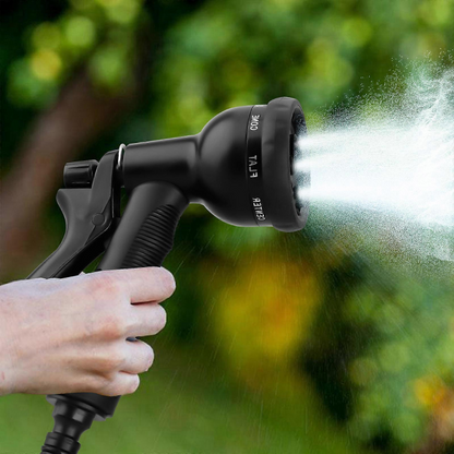 Tuyau d’Arrosage Extensible 30 mètres avec Buse Multifonction | Léger, Anti-Emmêlement