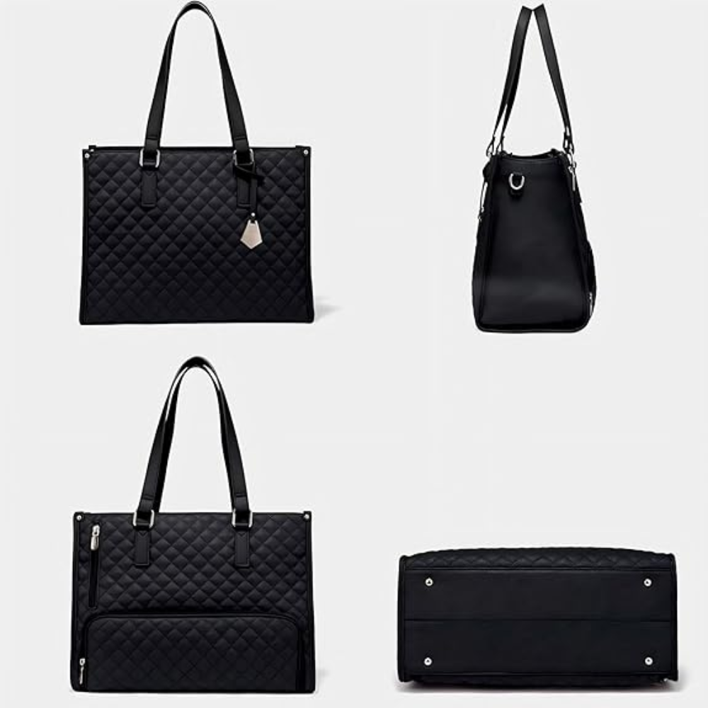 Sac Fourre-Tout Matelassé pour Ordinateur Portable | Sac Bandoulière Isotherme Élégant