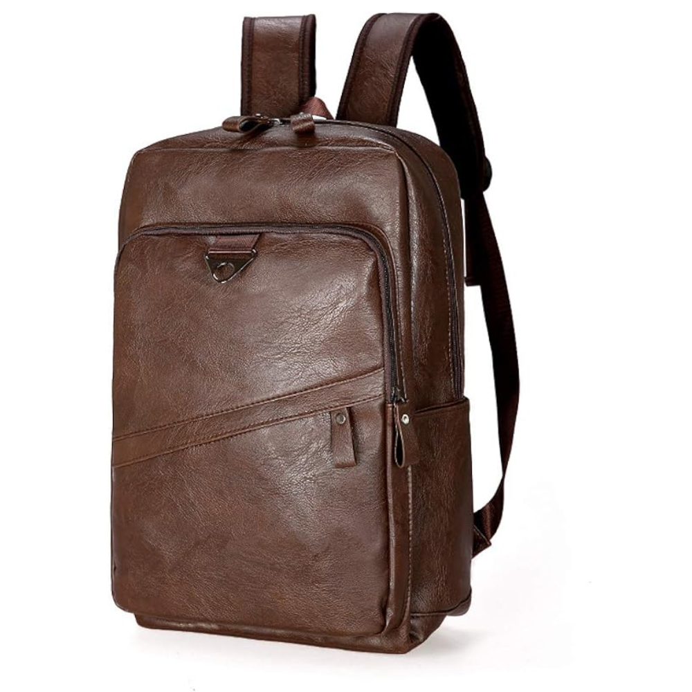 Sac à Dos Homme en Similicuir pour Ordinateur Portable | Moderne, Élégant