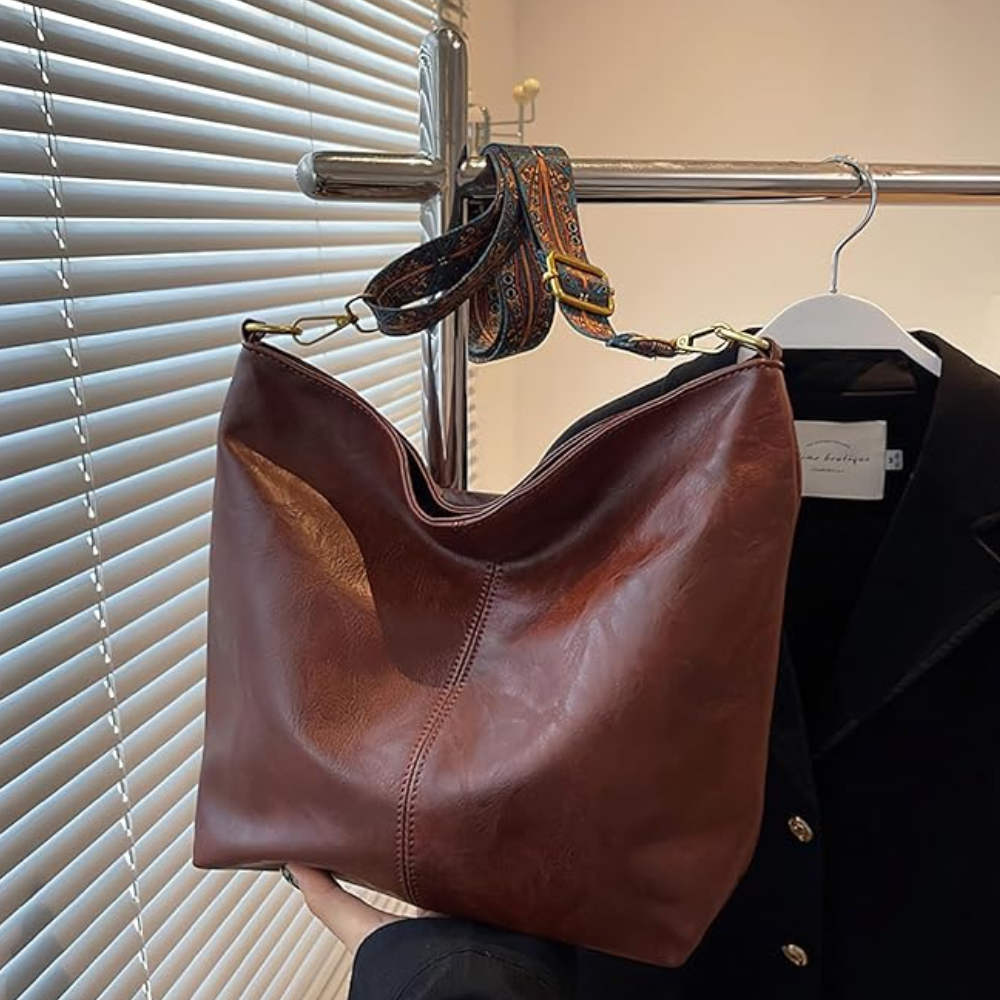 Sac Bandoulière Bohème 2-en-1 en Cuir Vegan | Écologique & Léger