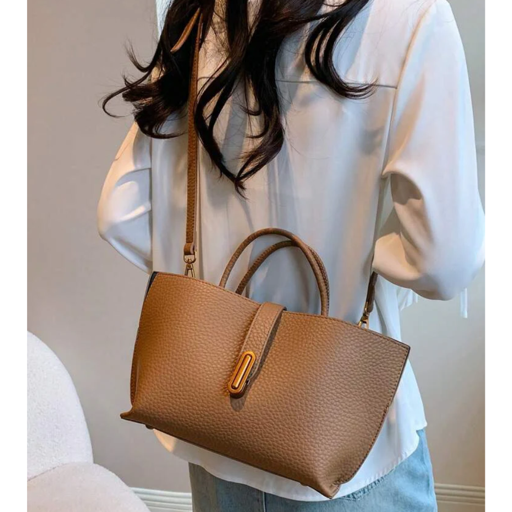 Sac Bandoulière Minimaliste avec Pochette Intérieure | Sac à Main Léger