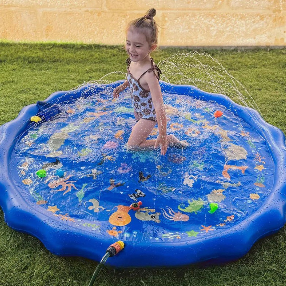 Tapis d’Eau Arroseur Enfant – Jeu d’Été Rafraîchissant et Educatif