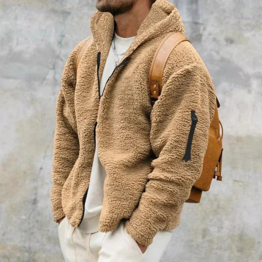 André - Hoodie Sherpa Zippée