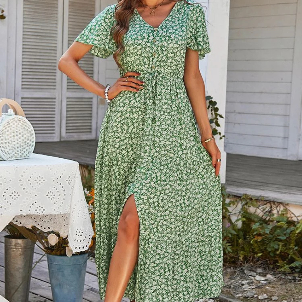 Robe d’Été RusticCharm | Style Fluide, Décontracté et Élégant