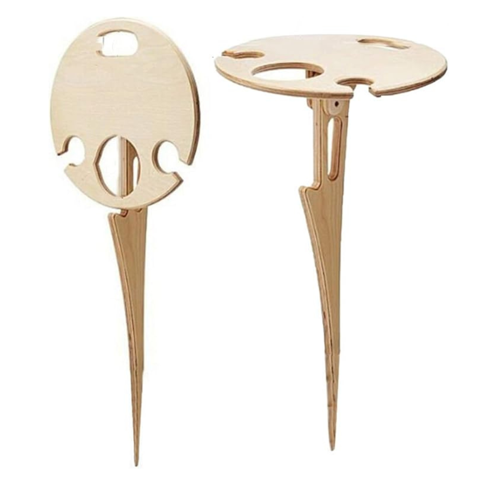 Table à Vin Portable pour l’Extérieur | Léger et Pliable