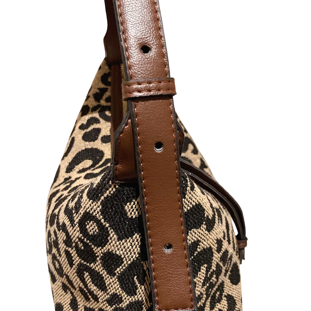 Sac Épaule Léopard en Toile | Sac à Main Classique, Stylé