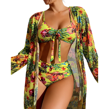 Ensemble Bikini Fleuri – Élégance et Confort Estival