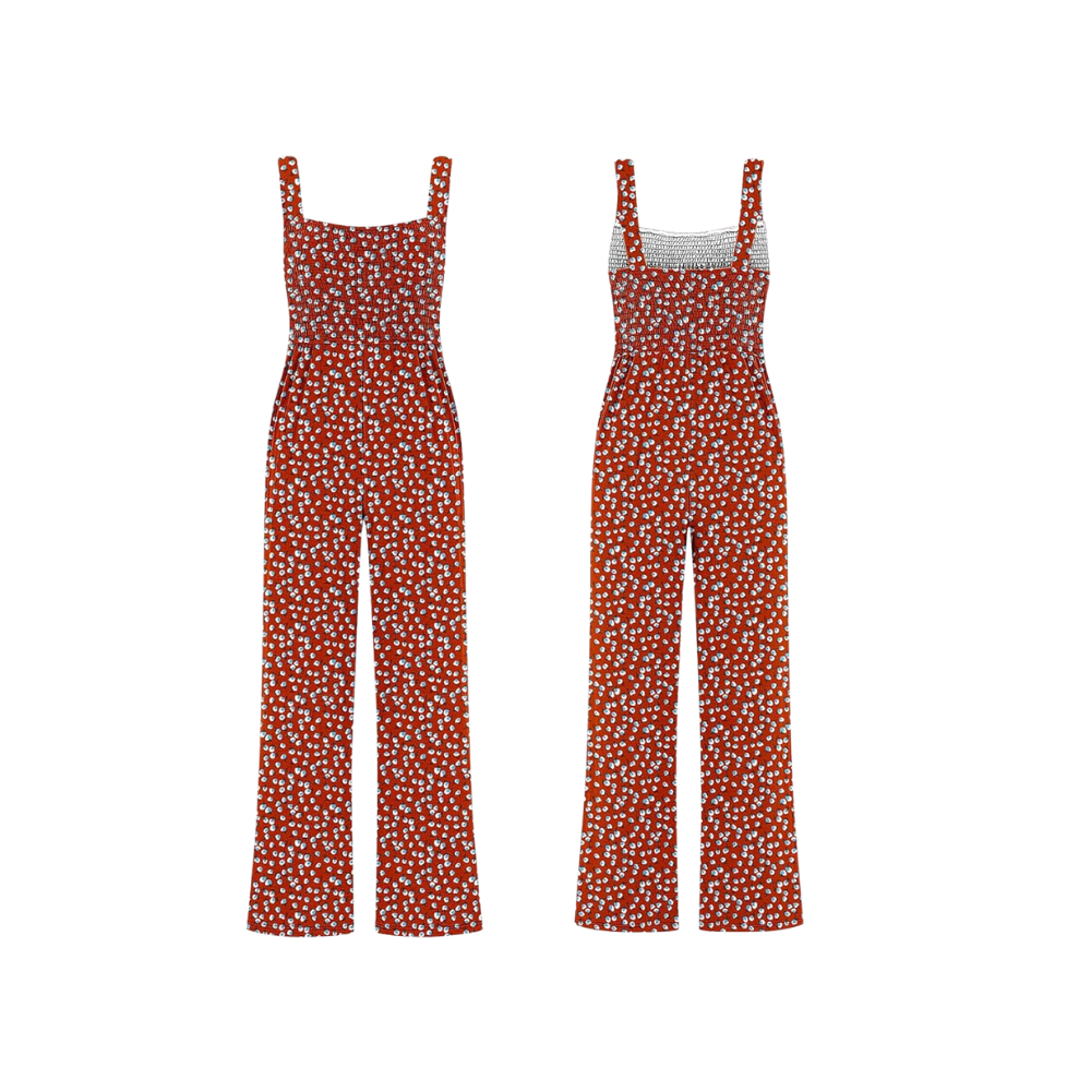 Combinaison Fleurie Luna | Style d’Été Bohème, Chic et Léger