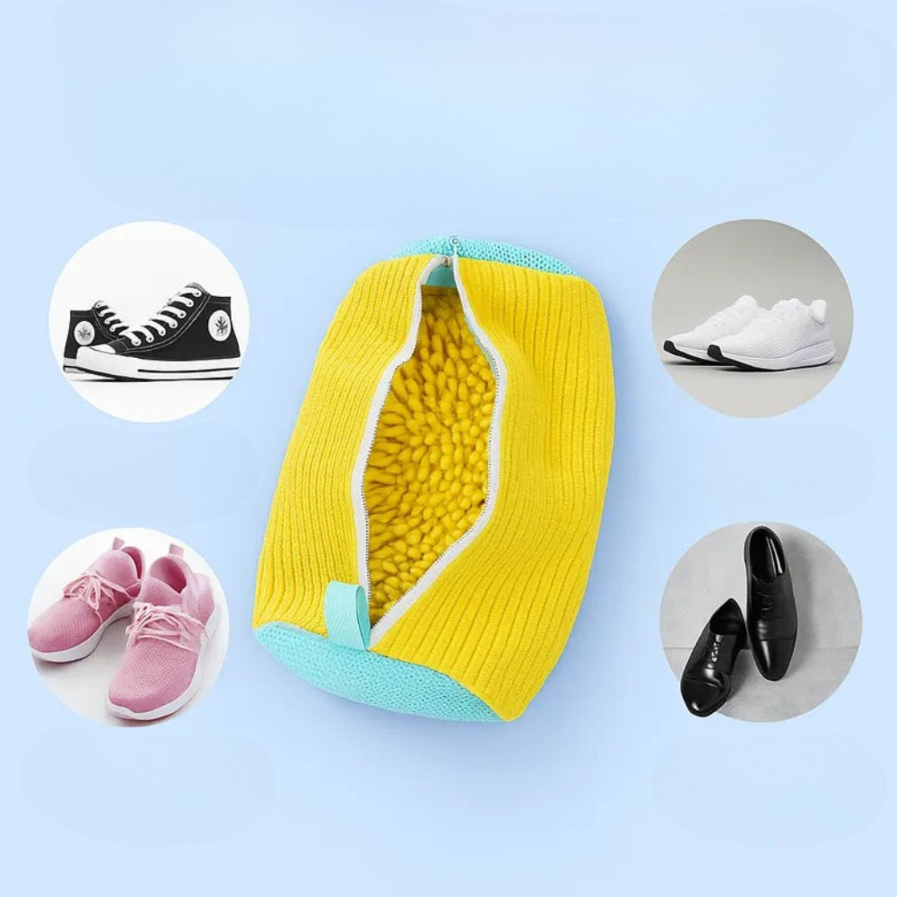 Sac de Lavage Chaussures | Maille Durable et Nettoyage Silencieux