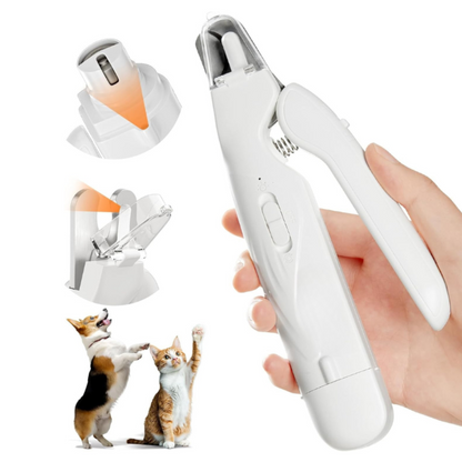 Coupe‑Griffes Lime Électrique pour Animaux 2‑en‑1 à LED | Sûr, Indolore