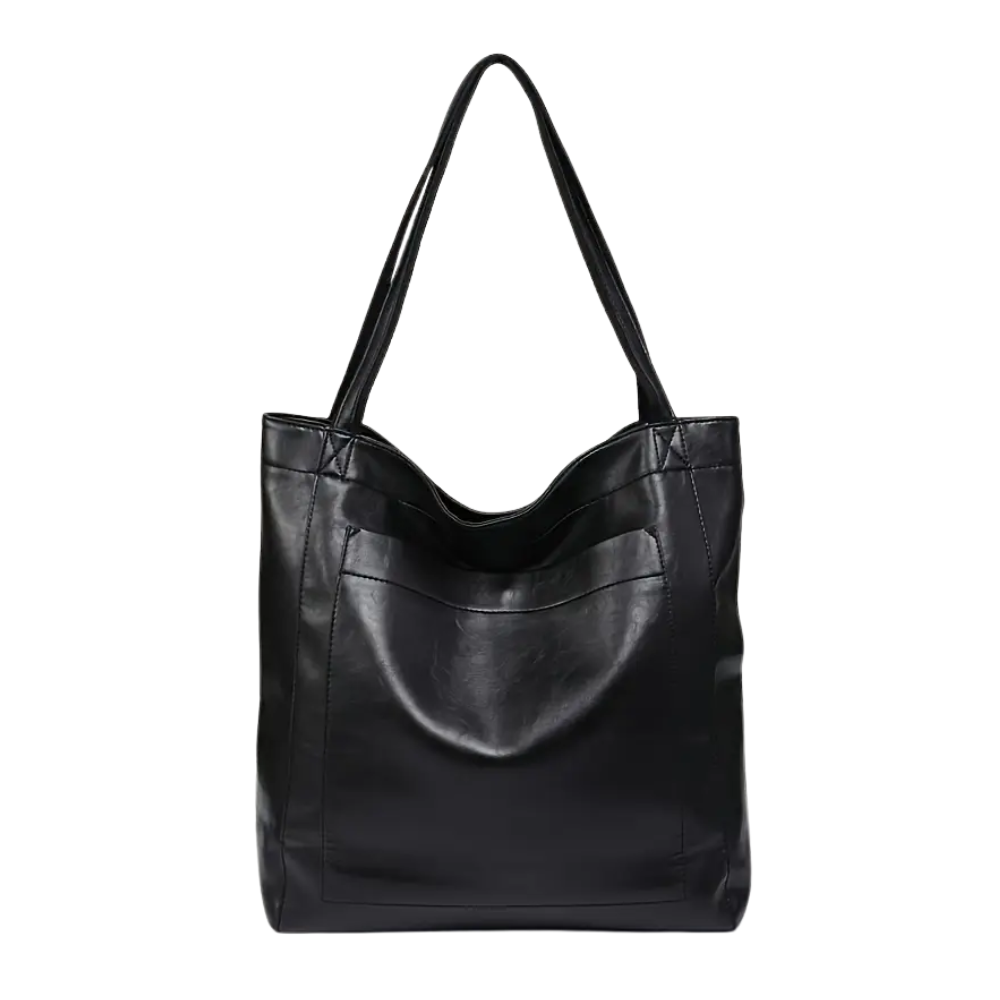 Grand Sac Cabas Vintage en Cuir PU | Élégant & Durable