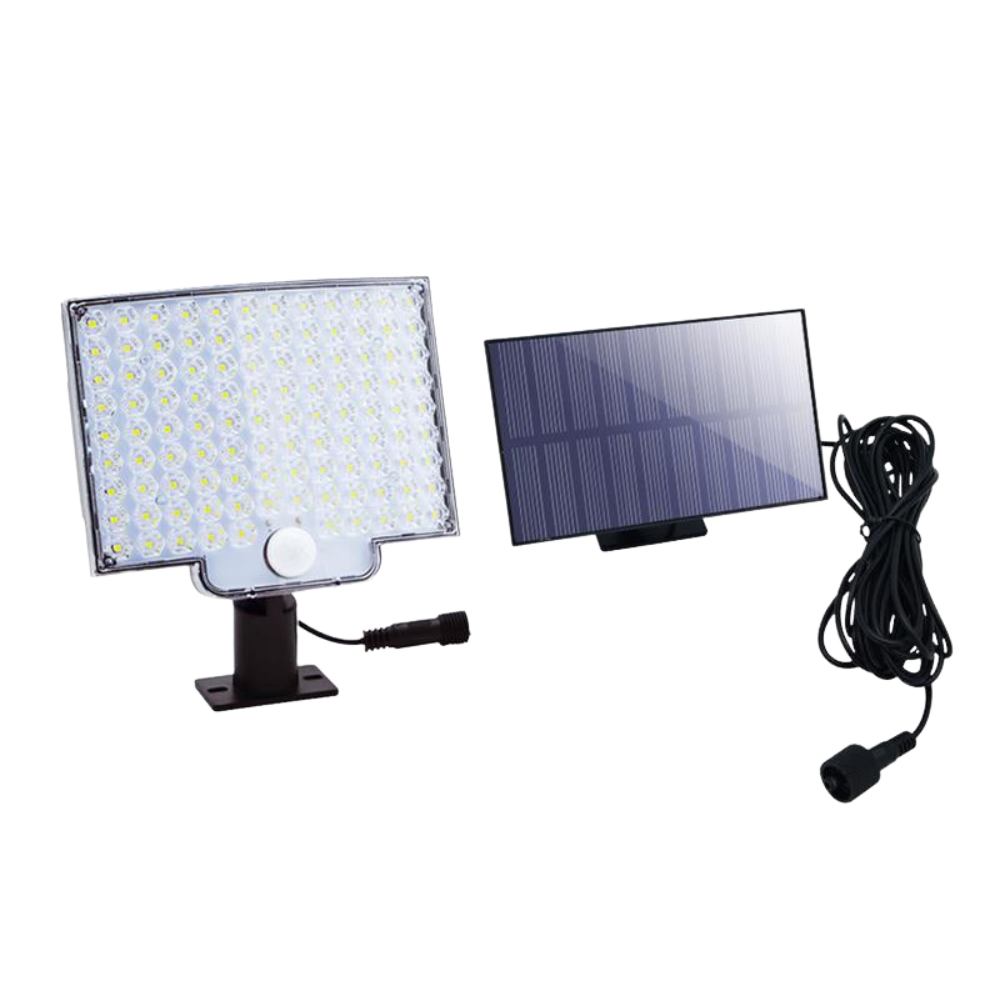 Lumière Solaire Murale 106 LED avec Détecteur de Mouvement – Éclairage Extérieur Puissant et Étanche