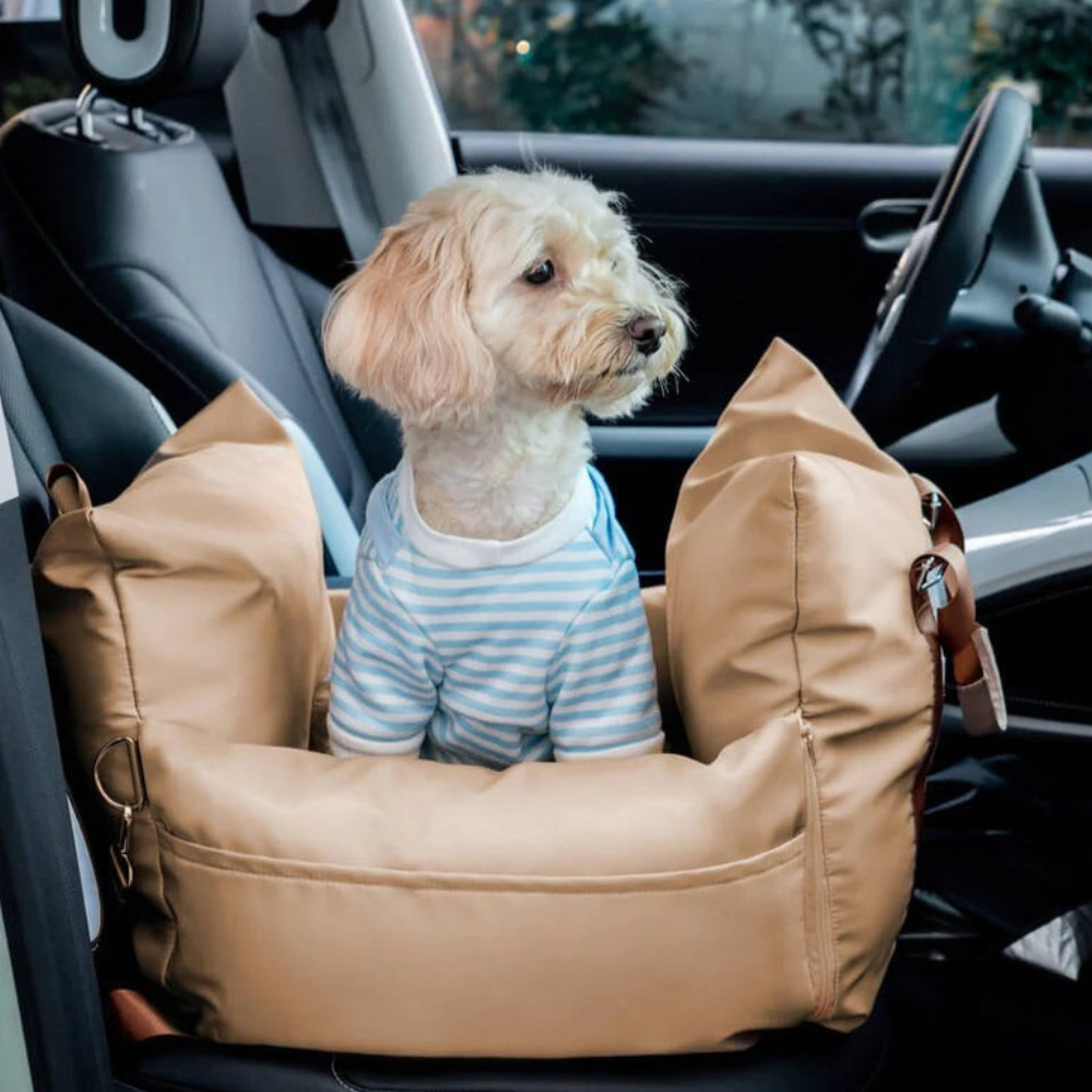 Siège Auto pour Chien de Luxe | Sûr et Confortable