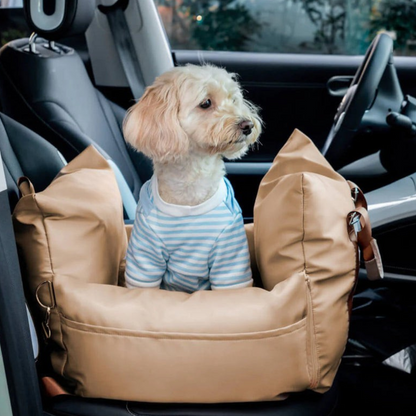 Siège Auto pour Chien de Luxe | Sûr et Confortable