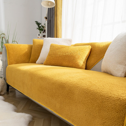Housse de Canapé en Polaire Adaptée aux Animaux | Élégante, Anti-Taches