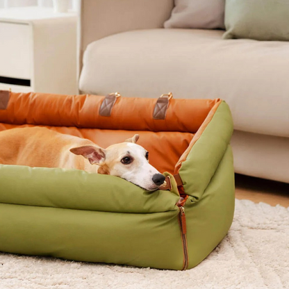 Siège Auto pour Animaux en Similicuir | Voyage Sûr et Élégant