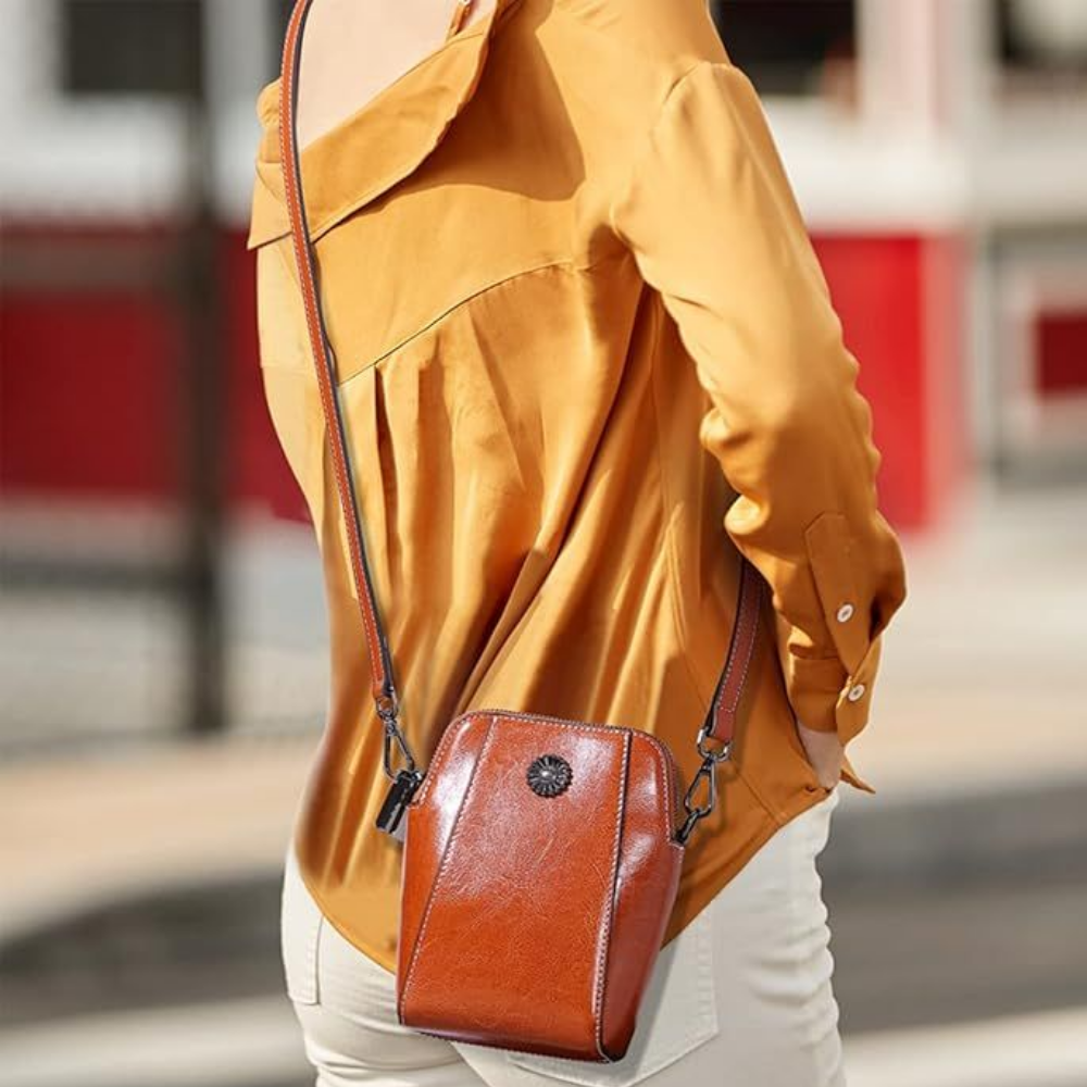 Sac Bandoulière Sling en Cuir PU | Élégant, Vintage