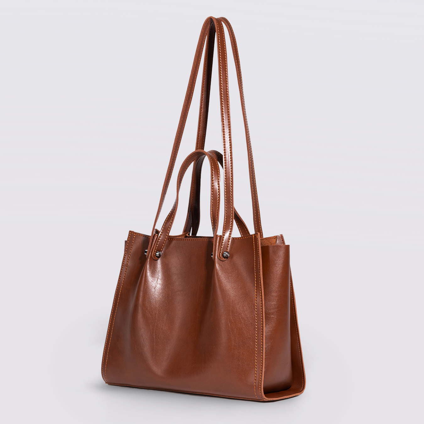 VilleTote Sac à Main Femme Marron | Sac Bandoulière Tote Bag