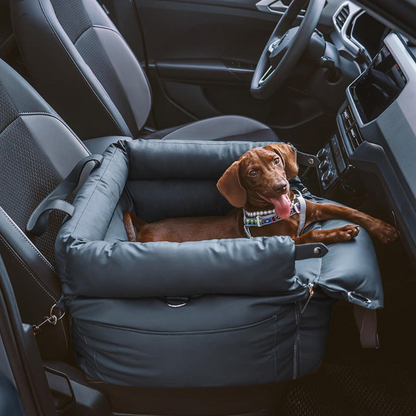 Siège Auto pour Animaux en Similicuir | Voyage Sûr et Élégant
