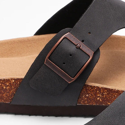 Tong orthopédique femme en liège naturel