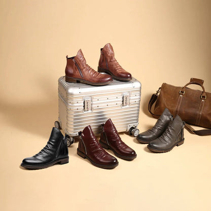 Botte orthopédique homme à fermeture éclair pratique