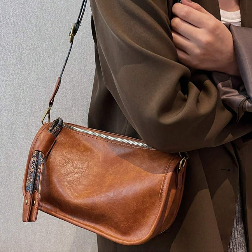 Sac Bandoulière Compact Élégant en Cuir PU | Léger et Stylé