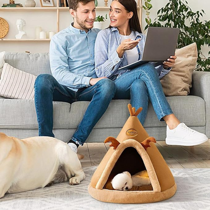 Lit Tente pour Animaux QuickWarm | Doux, Confort Instantané
