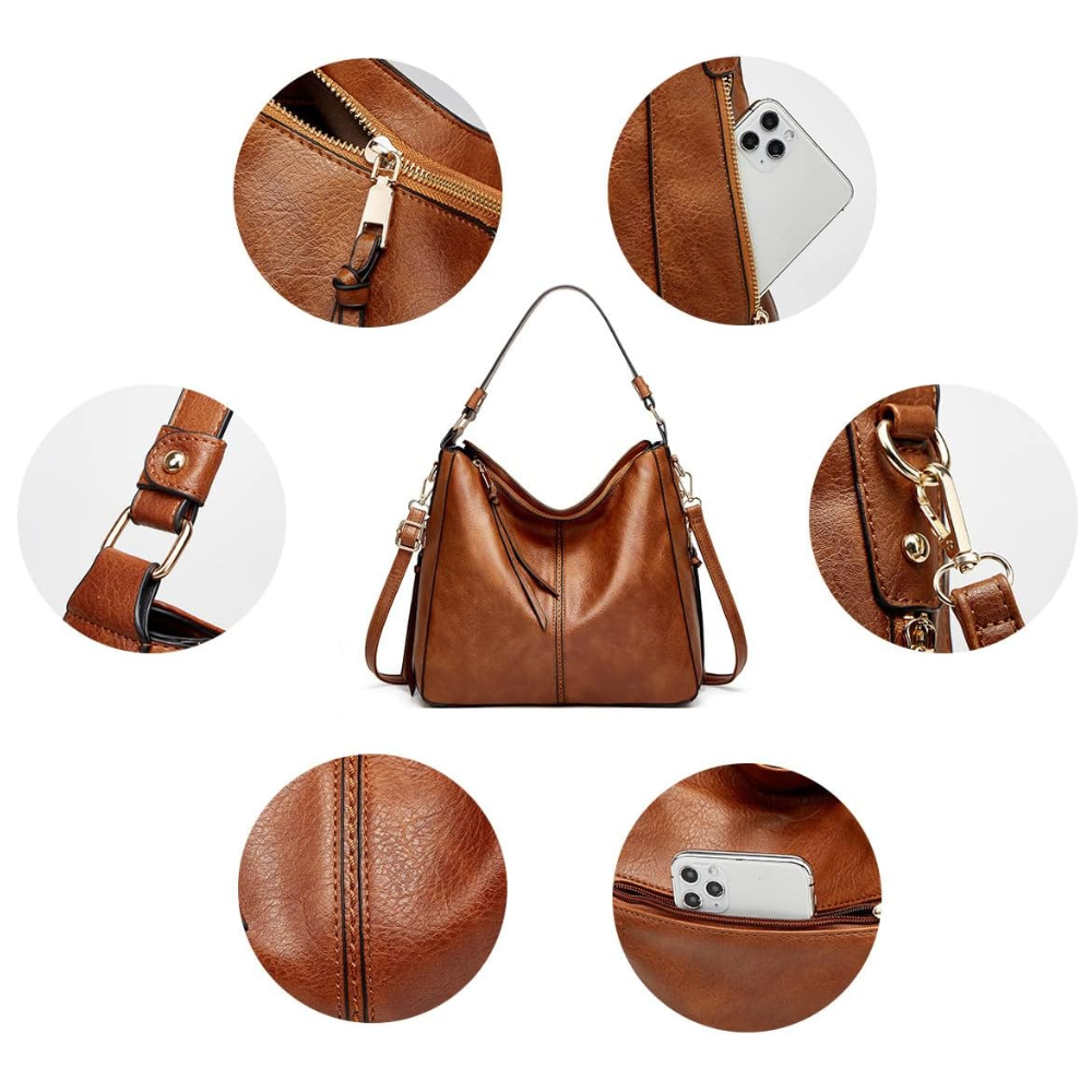 Sac Bandoulière Classique En Similicuir PU | Spacieux, Élégant