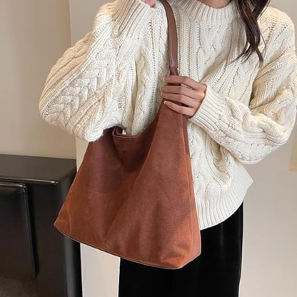 Sac Cabas En Similicuir Suédé Avec Pochette | Élégant, Spacieux