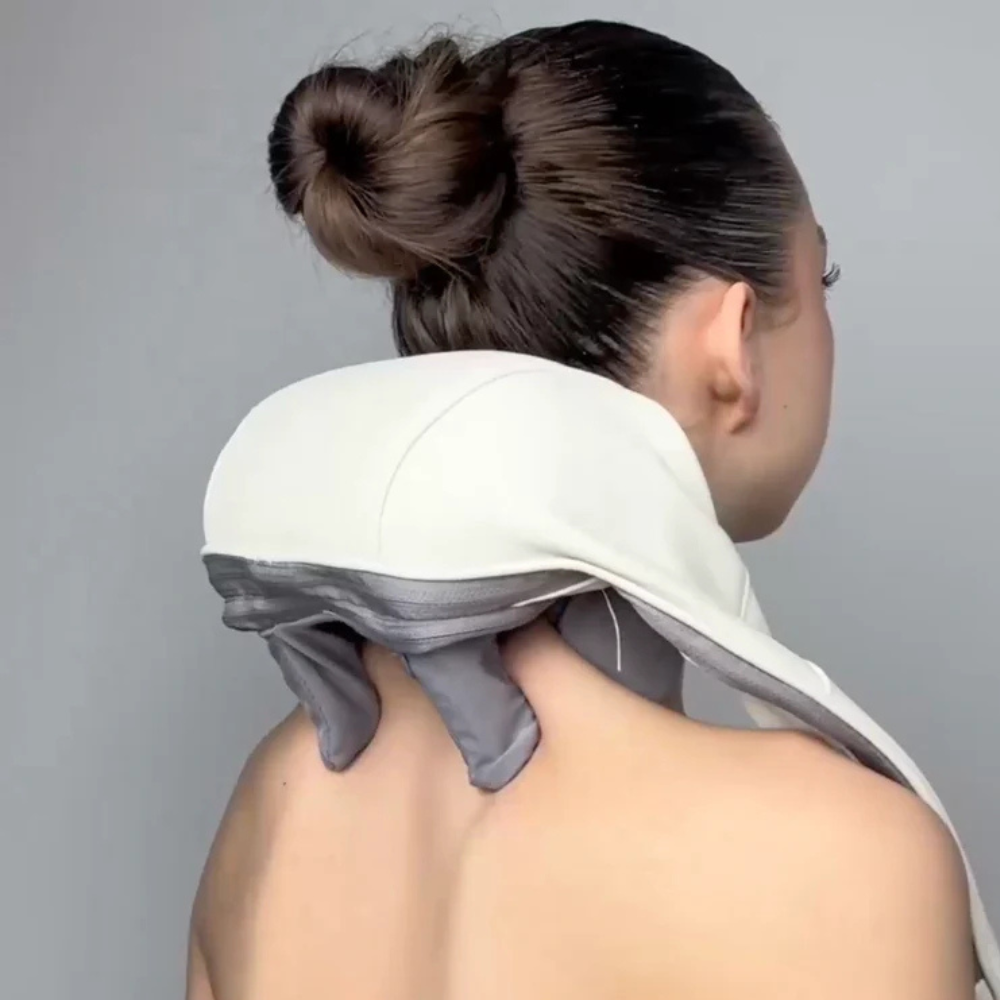 Masseur Chauffant Sans Fil Multi-Usage | Soulagement Nuque, Dos, Jambes