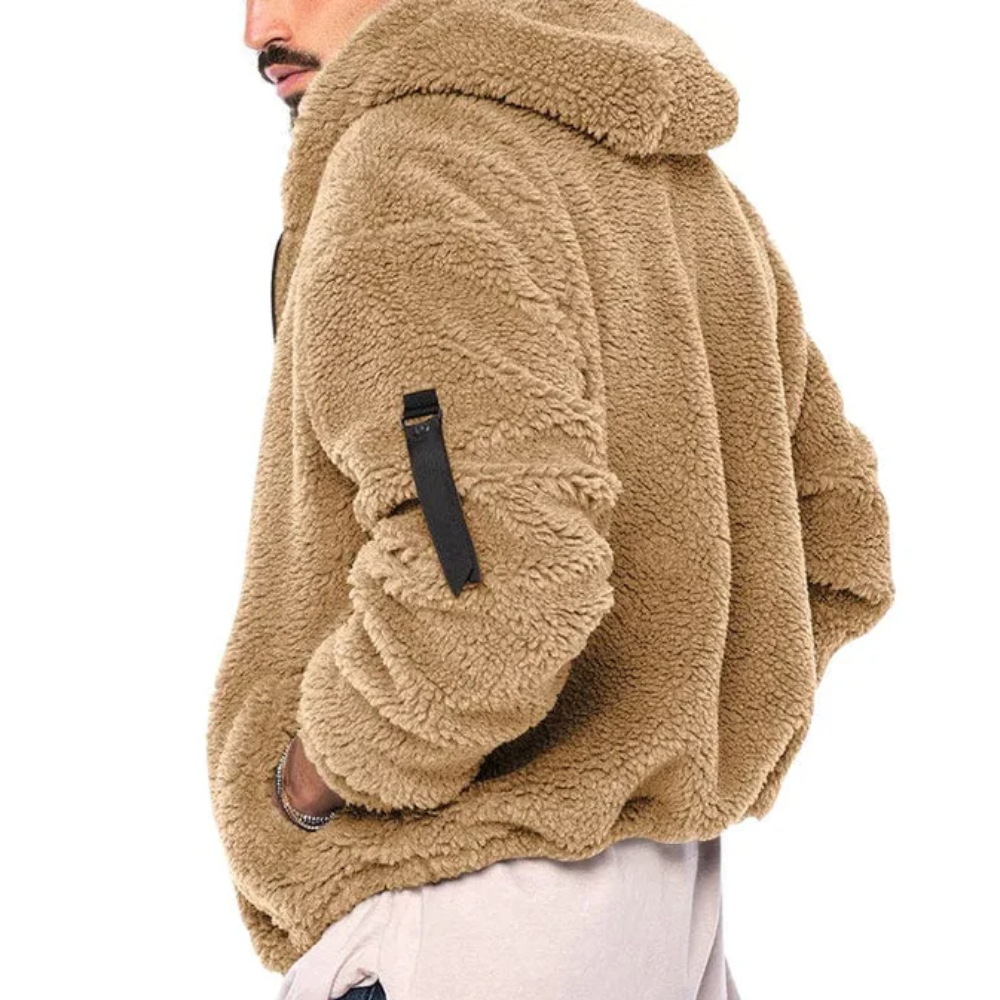 André - Hoodie Sherpa Zippée