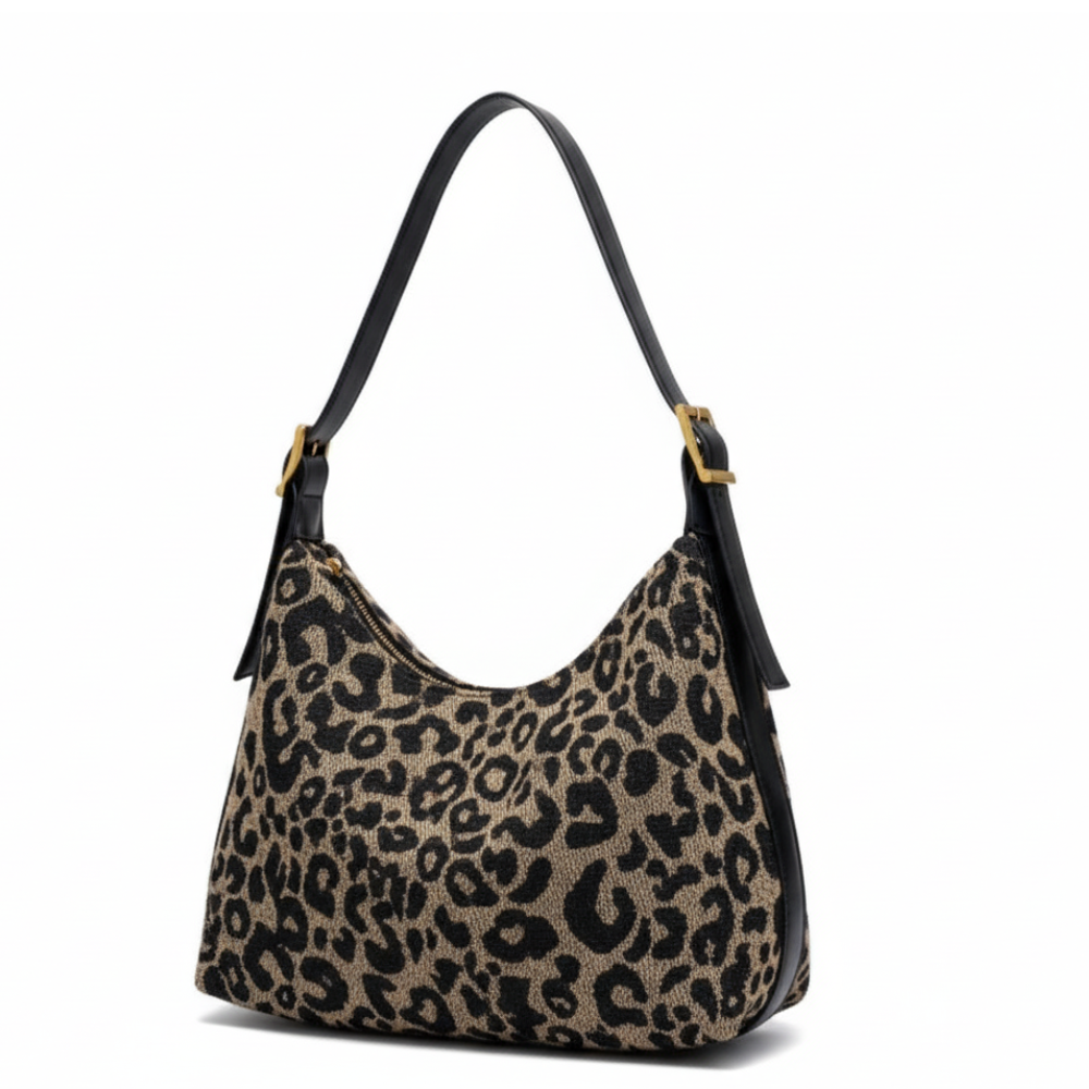 Sac Bandoulière Léopard | Design Spacieux et Tendance