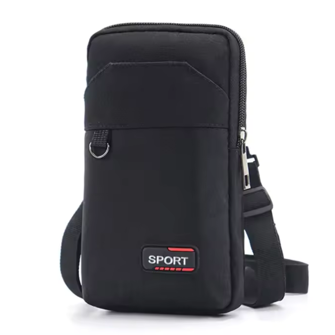 UrbanRunner Noir | Sac Banane Étanche Voyage et Sport pour Hommes