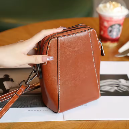 Sac Bandoulière Sling en Cuir PU | Élégant, Vintage