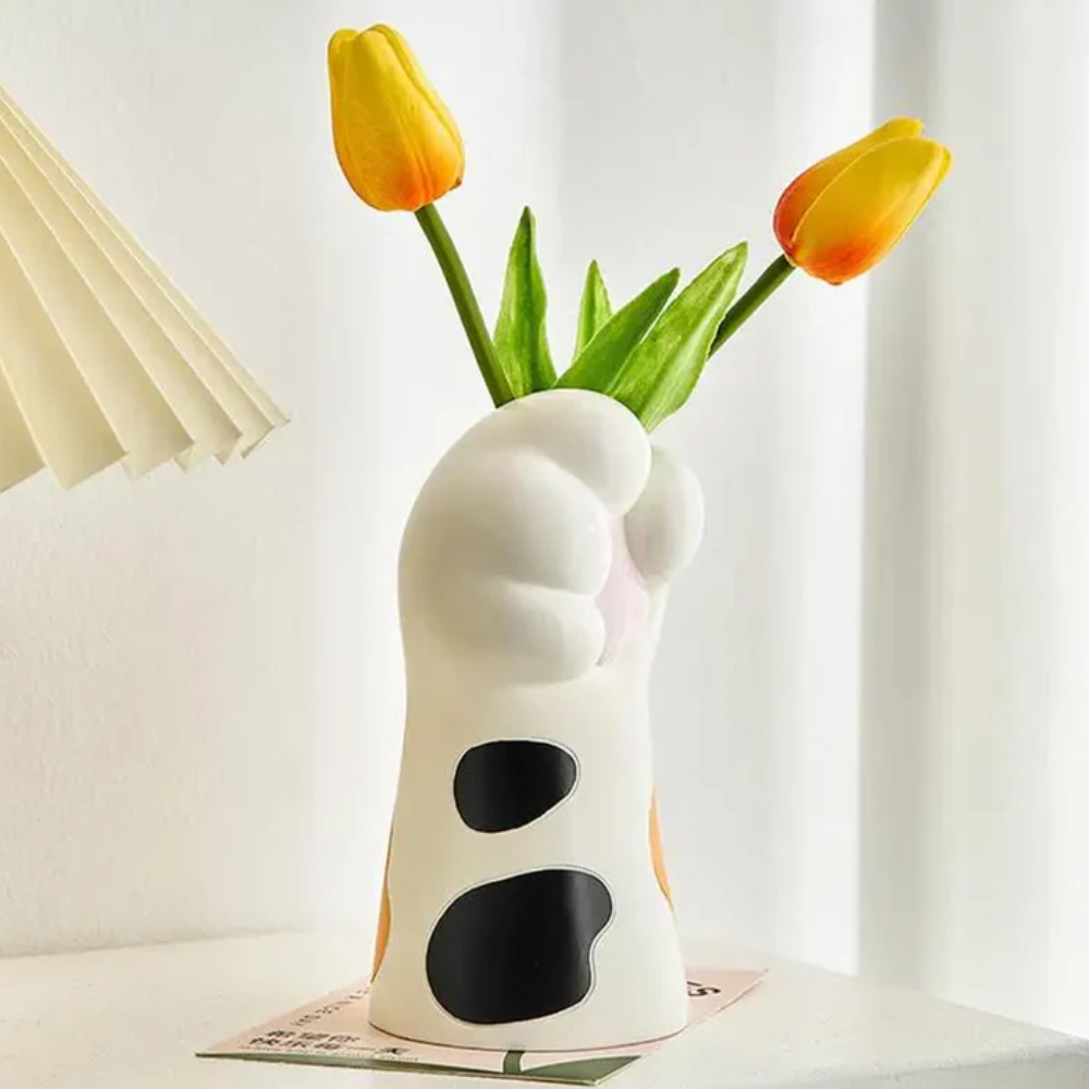 Vase Patte de Chat Pawfect Bloom | Décoration Maison Mignonne